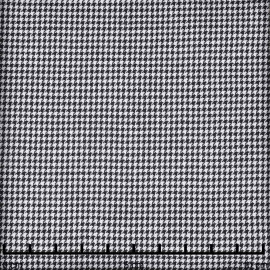 Tissu coton et lin à motif tissé pied de poule noir et blanc | Pretty Mercerie | mercerie en ligne