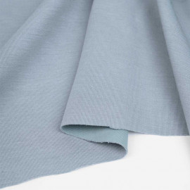Tissu jersey lourd uni bleu gris | pretty mercerie | mercerie en ligne