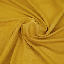 Tissu jersey lourd uni ocre | pretty mercerie | mercerie en ligne