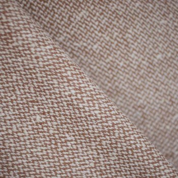 Tissu lainage Tricoté blanc cassé & doe x 10cm