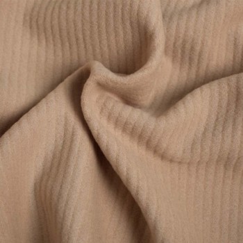 Tissu laine sable x 10 CM