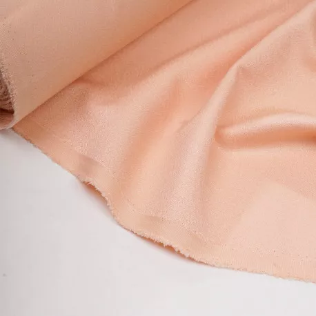 Vêtements Tissu Blouses Tissu Viscose le crêpe Bandes Abricot blanc largeur 1,3 m 