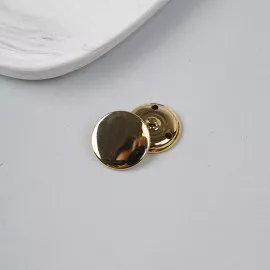 4 boutons neuf mercerie métal ivoire or 1.7 cm lot 2982 couture