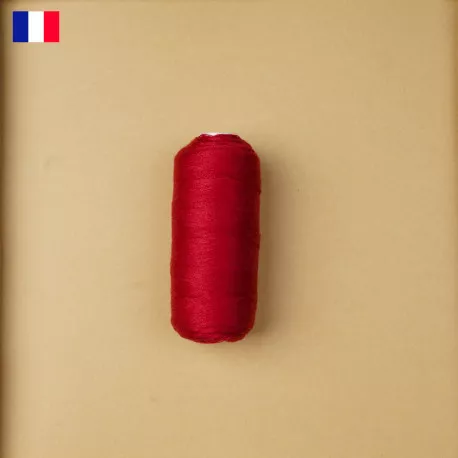 Fil à coudre rouge haute ténacité 500 m, Fabrication française
